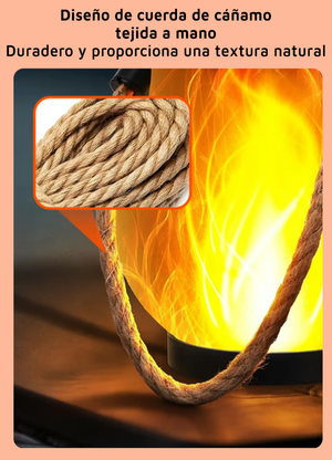 LlamaViva | Lanterna com Efeito de Fogo Realista