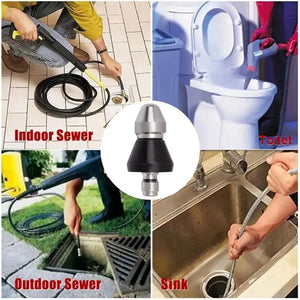 Kit de Limpeza de Esgotos: Bico de Alta Pressão