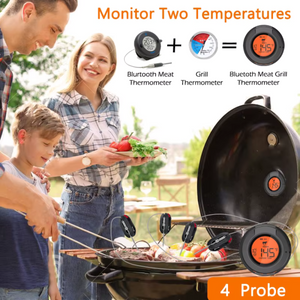 Termómetro de temperatura Ai BBQ + App móvel gratuita
