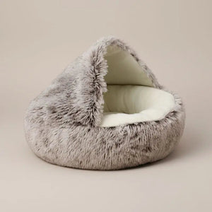 CozyCave™ - Cama de Peluche Suave para Animais de Estimação