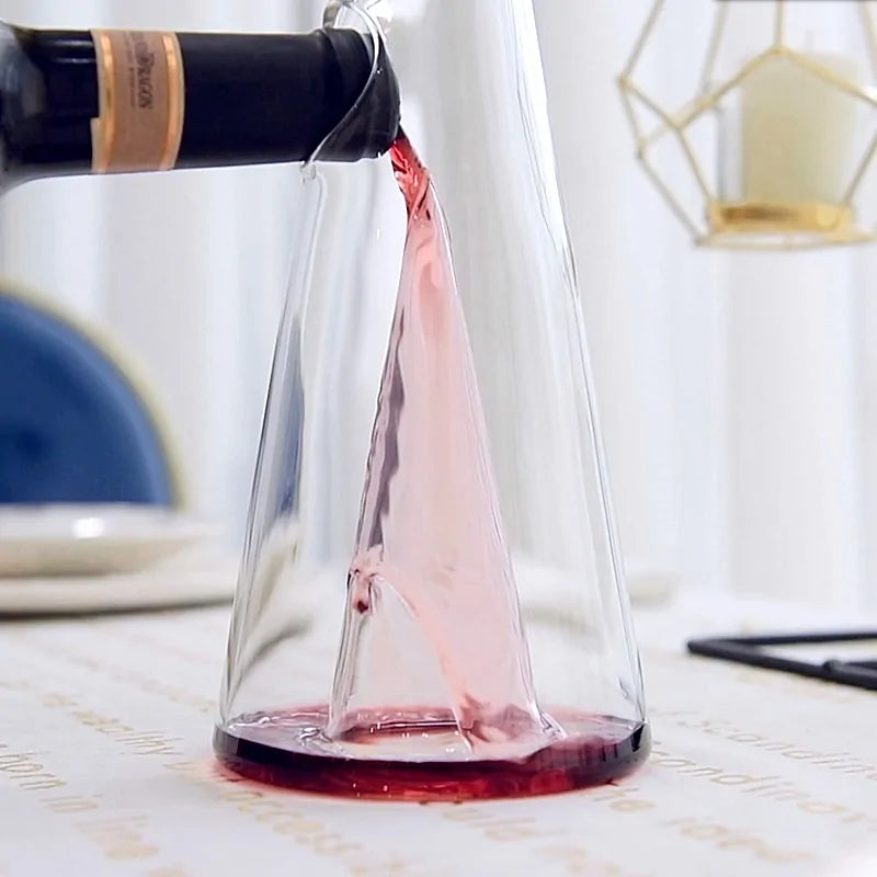 PirâmideCristal | Decantador de Vinho Transparente