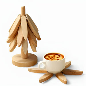 Trivetes de Madeira Dobráveis | Conjunto de 3 Peças