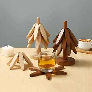 Trivetes de Madeira Dobráveis | Conjunto de 3 Peças