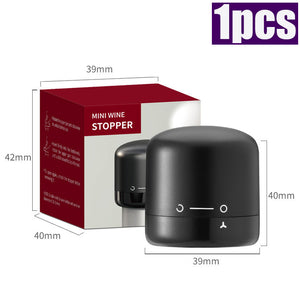 Tampão a Vácuo para Vinho e Champanhe - Selador Hermético Reutilizável Twist-Lock