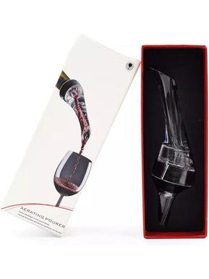 Decantador Aireador de Vinho Instantâneo - Vertedor Antigoteo Oxigenador Profissional