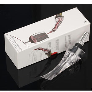 Decantador Aireador de Vinho Instantâneo - Vertedor Antigoteo Oxigenador Profissional
