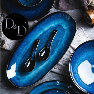 Pratos de servir azul celeste - Estilo japonês