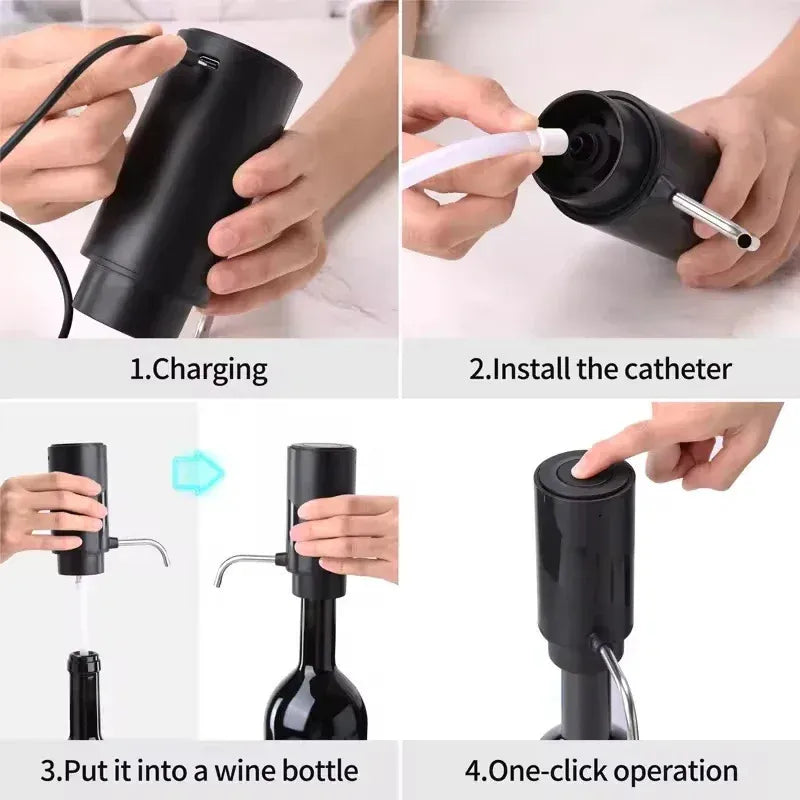Dispensador e Aireador Automático de Vinho - Sistema Inteligente com Conservação a Vácuo