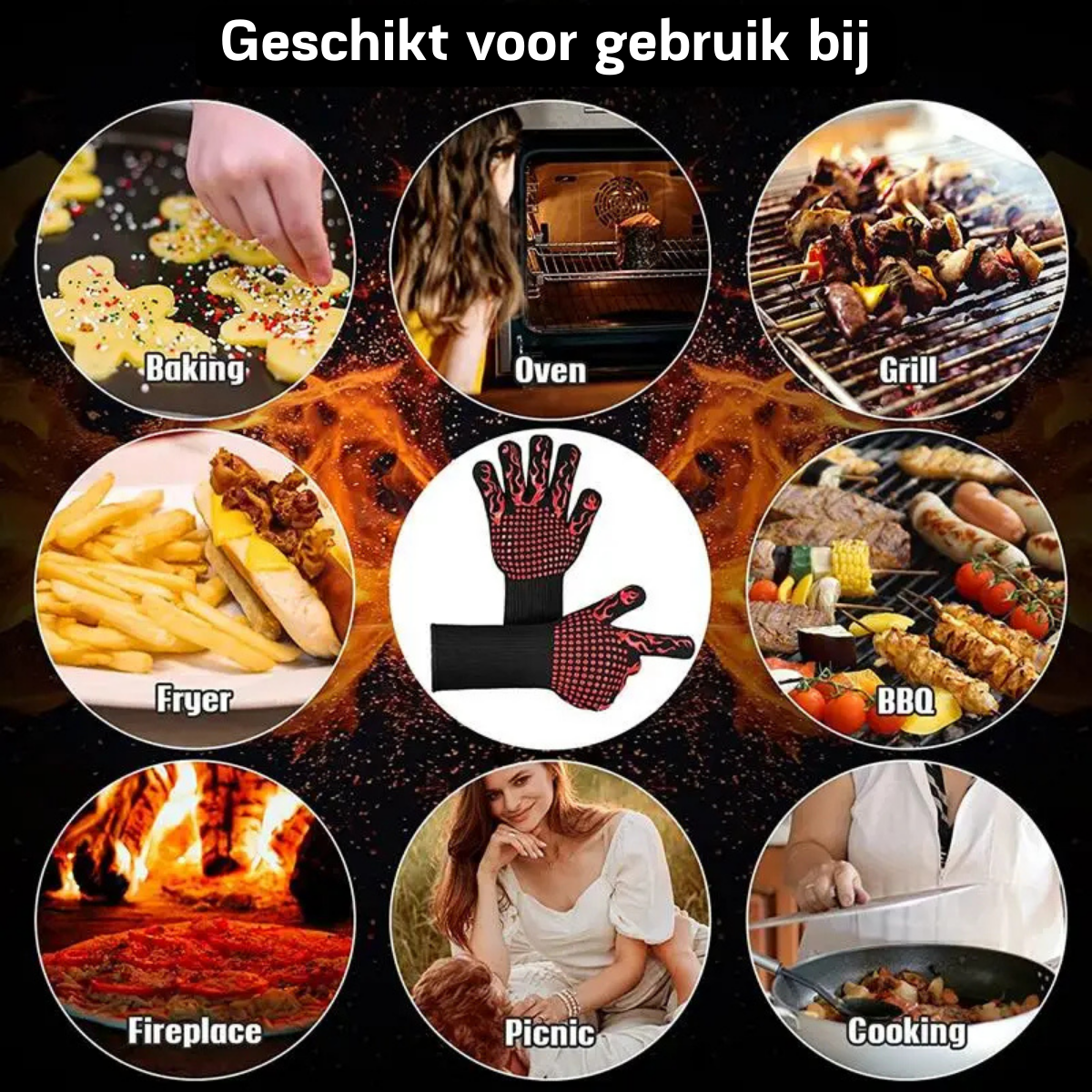 FireGuard - Luvas de BBQ até 800°C