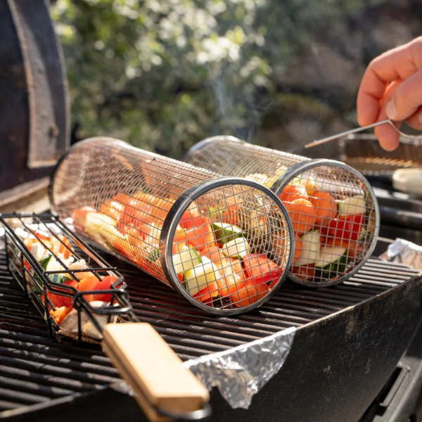 Cesta para BBQ - Não mais alimentos a cair pela grelha