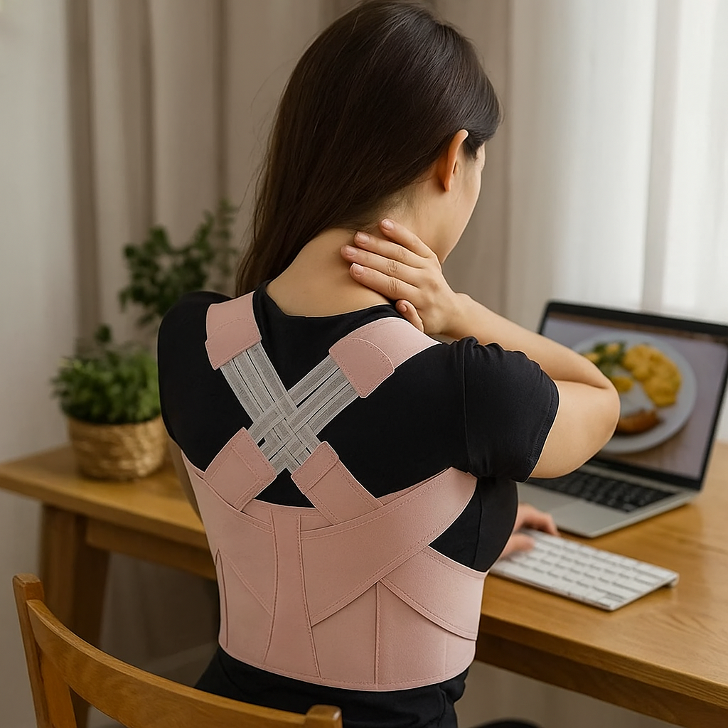 Corrector de Postura Cervical Ergonómico, Ajustável