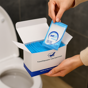 Cobrimentos descartáveis para sanitas, higiénicos e portáteis