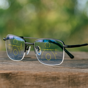 Óculos Progressivos Inteligentes com Lentes Fotocromáticas