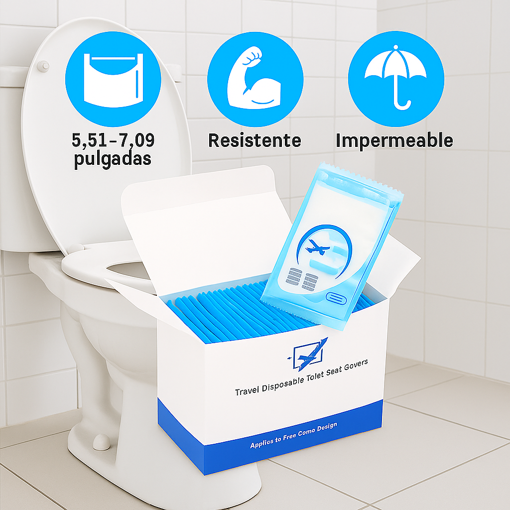 Cobrimentos descartáveis para sanitas, higiénicos e portáteis