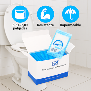 Cobrimentos descartáveis para sanitas, higiénicos e portáteis