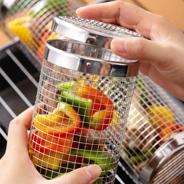 Cesta para BBQ - Não mais alimentos a cair pela grelha