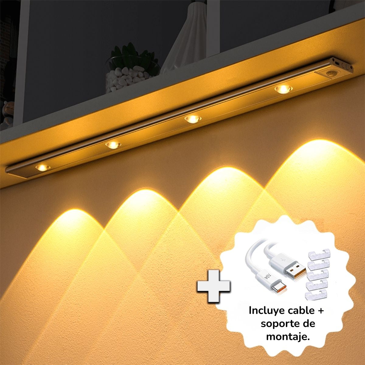 Nora | Lâmpada LED Sem Fios com Sensor de Movimento