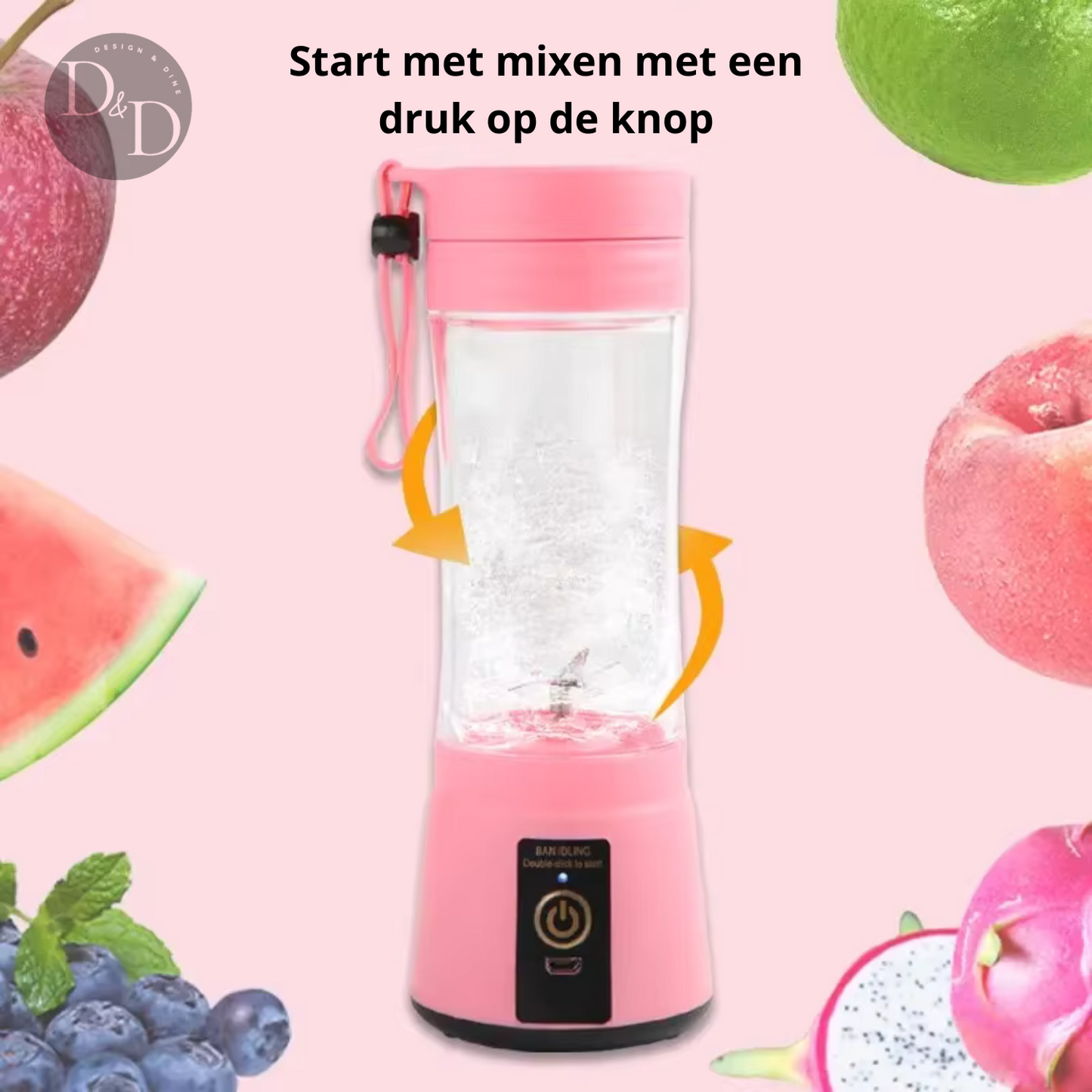 MixCup Pro - Copo de liquidificador portátil recarregável por USB