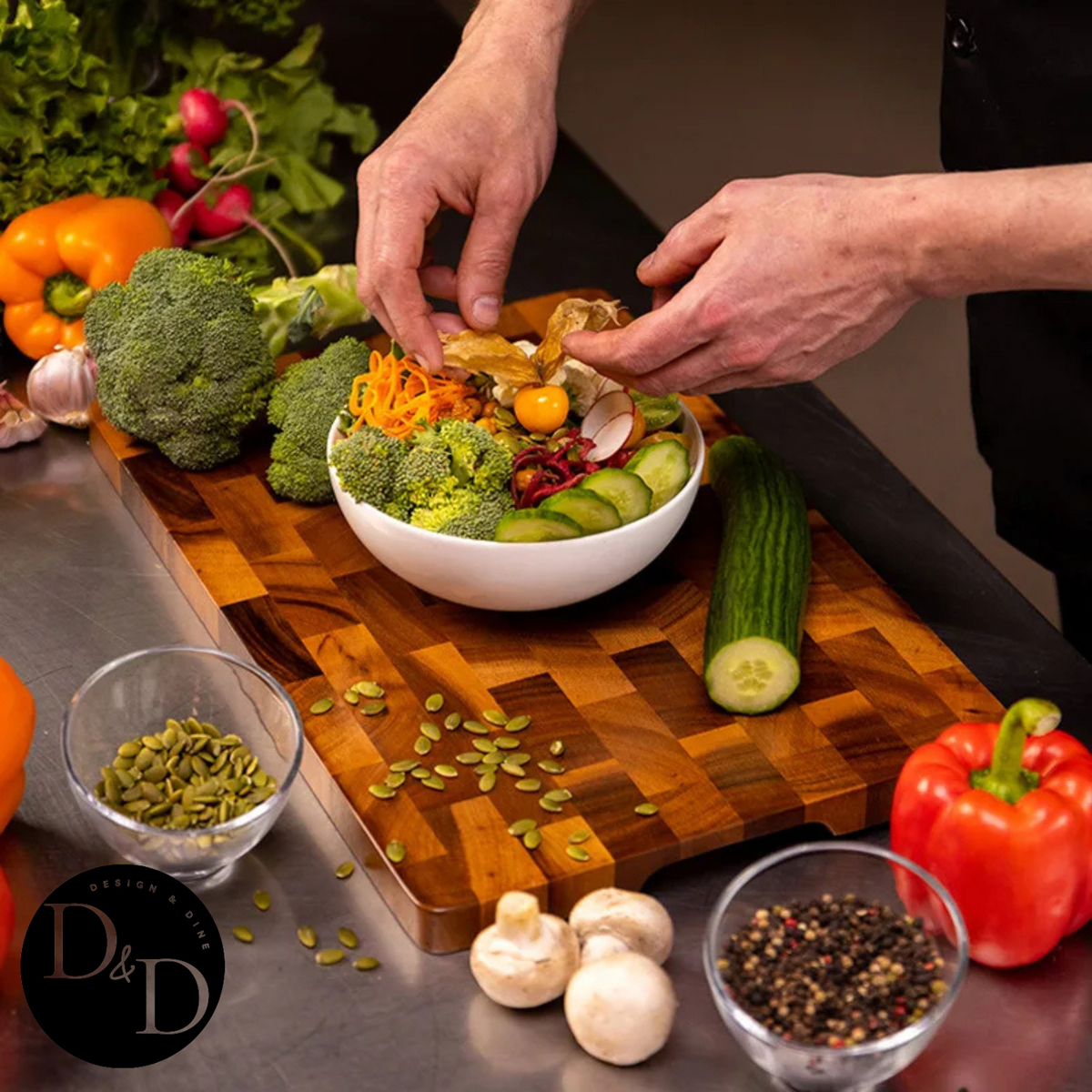 Duocut - Design de madeira de acácia resistente