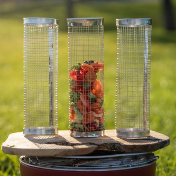 Cesta para BBQ - Não mais alimentos a cair pela grelha