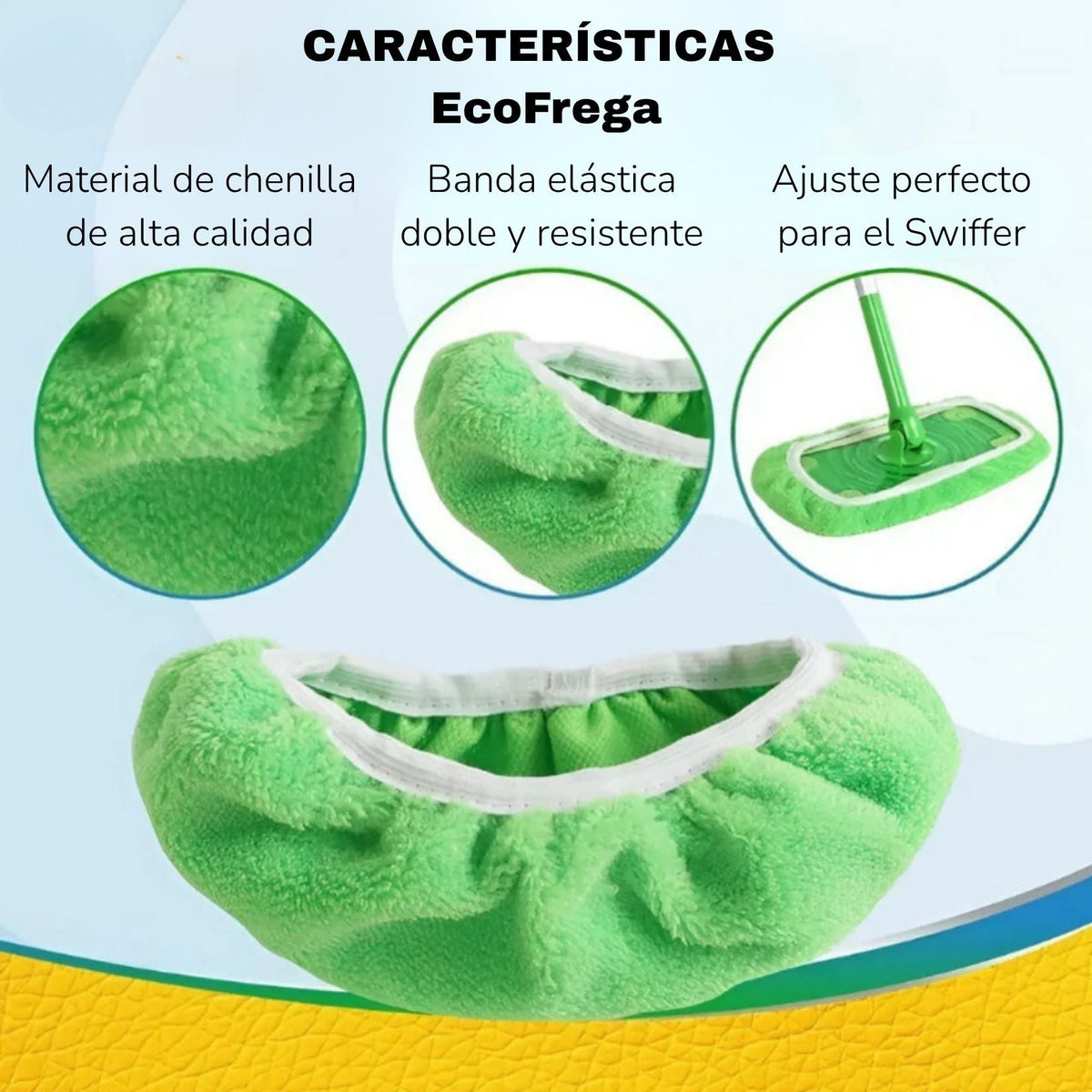 EcoFrega - Panos Reutilizáveis para Swiffer | Compra 2 e LEVA 2 GRÁTIS