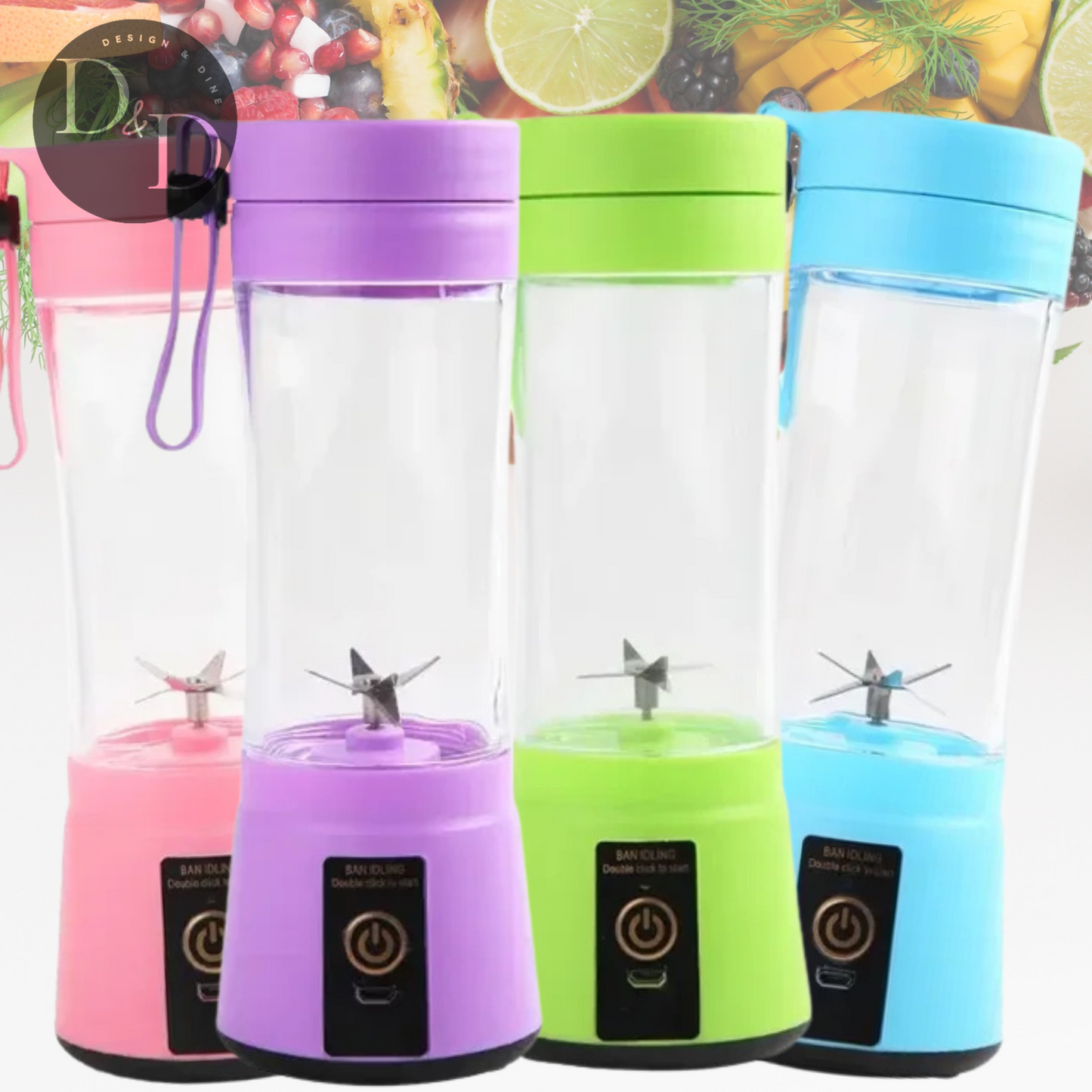 MixCup Pro - Copo de liquidificador portátil recarregável por USB