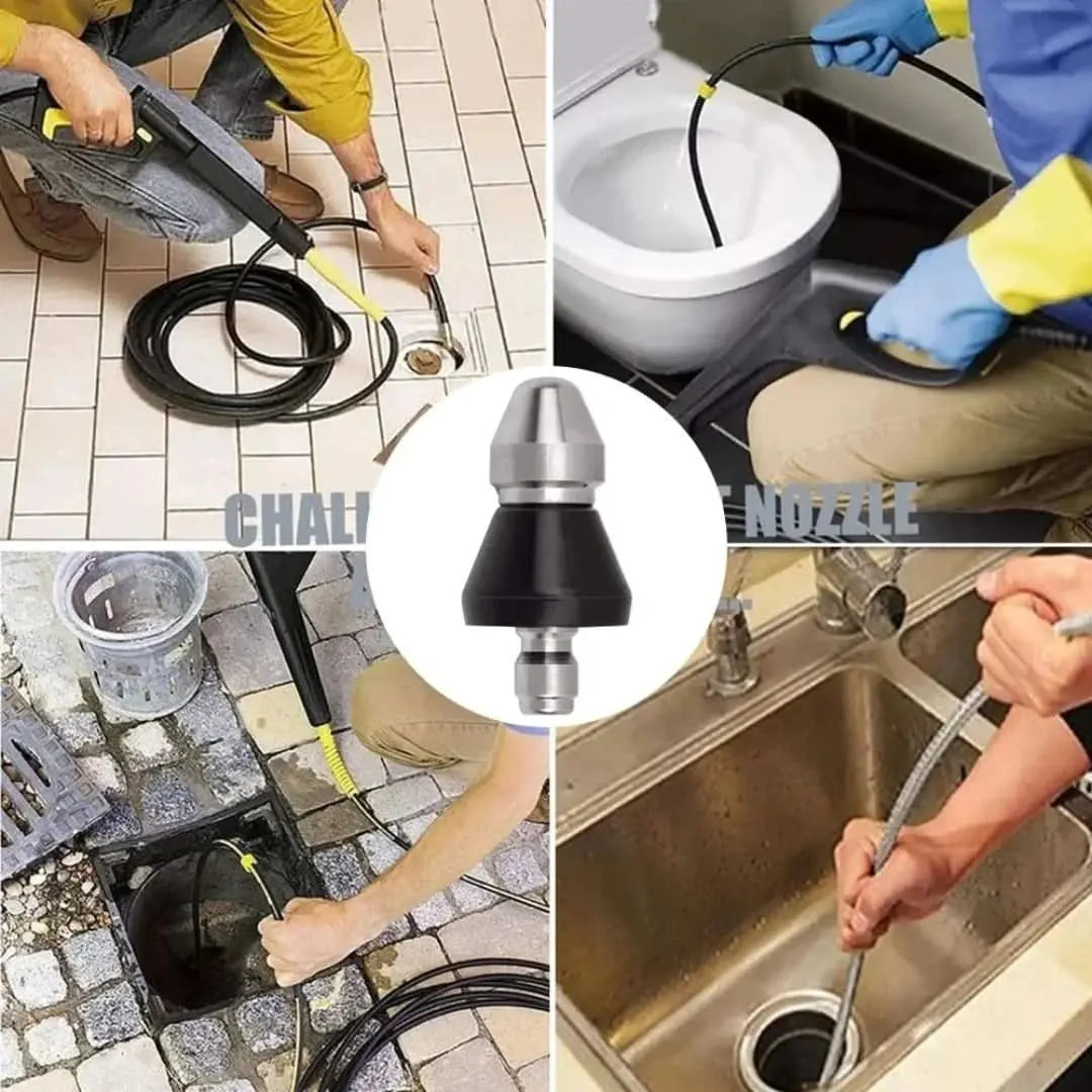 Kit de Limpeza de Esgotos: Bico de Alta Pressão