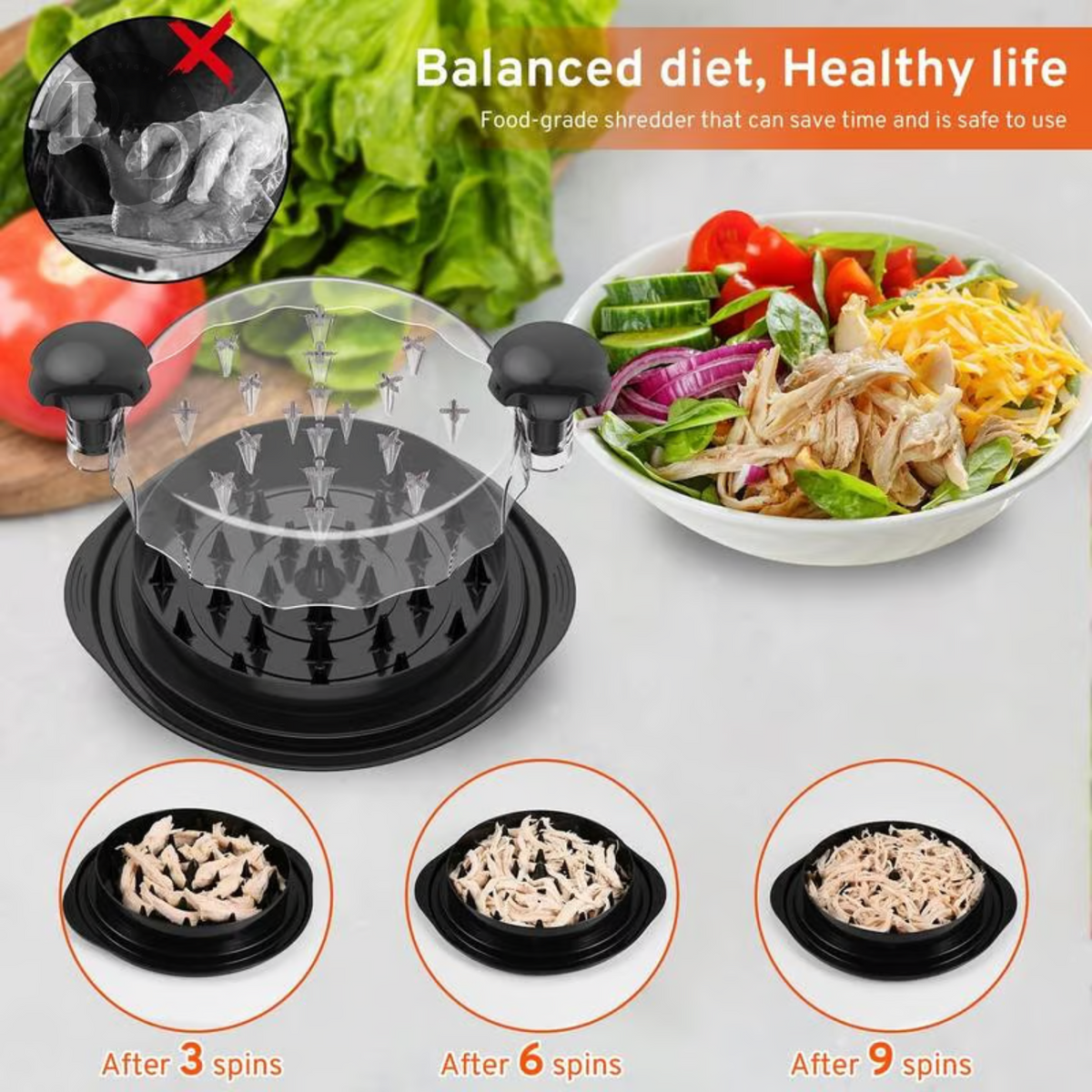 Featherease - carne desfiada em segundos!