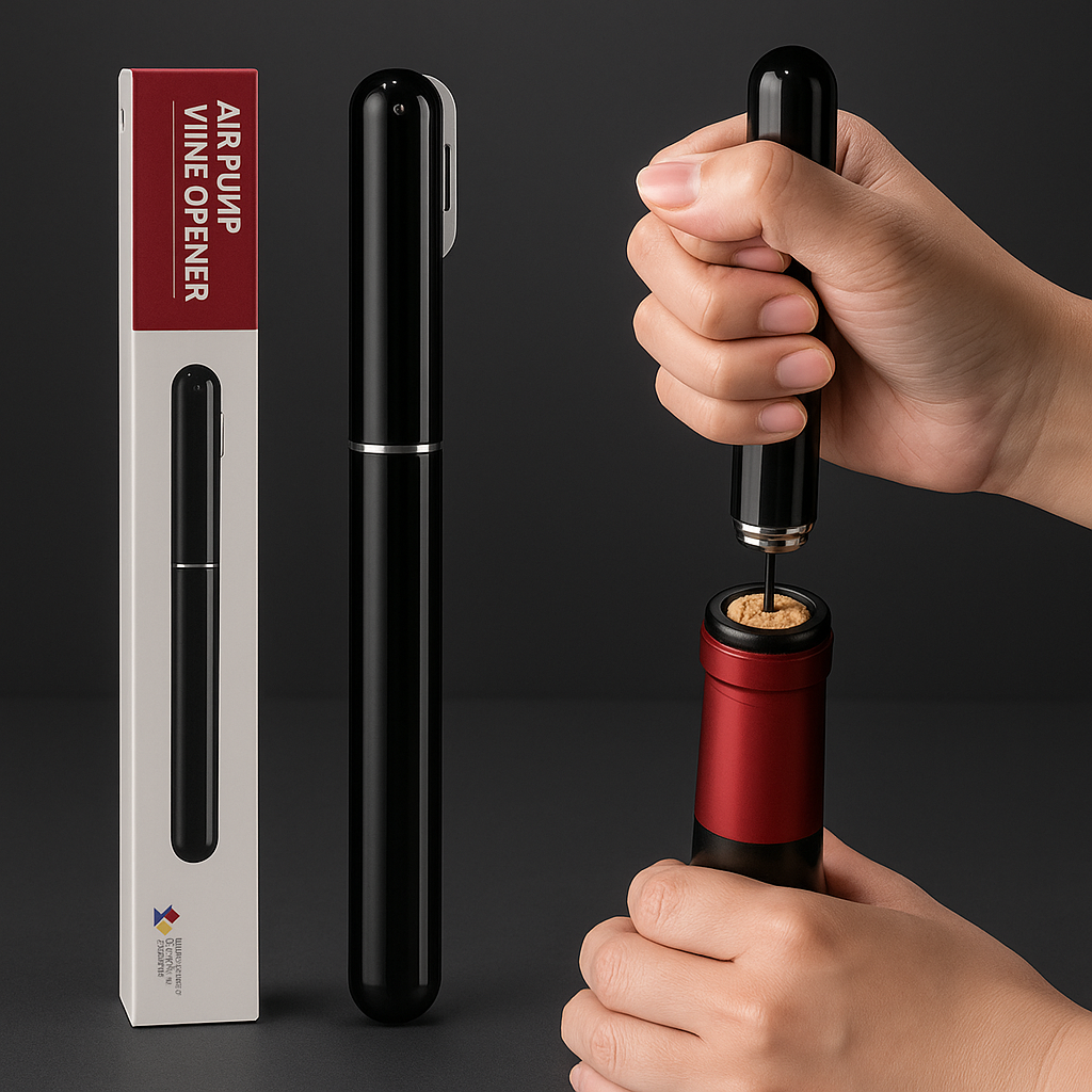 AirePop | Saca-rolhas de Pressão de Ar