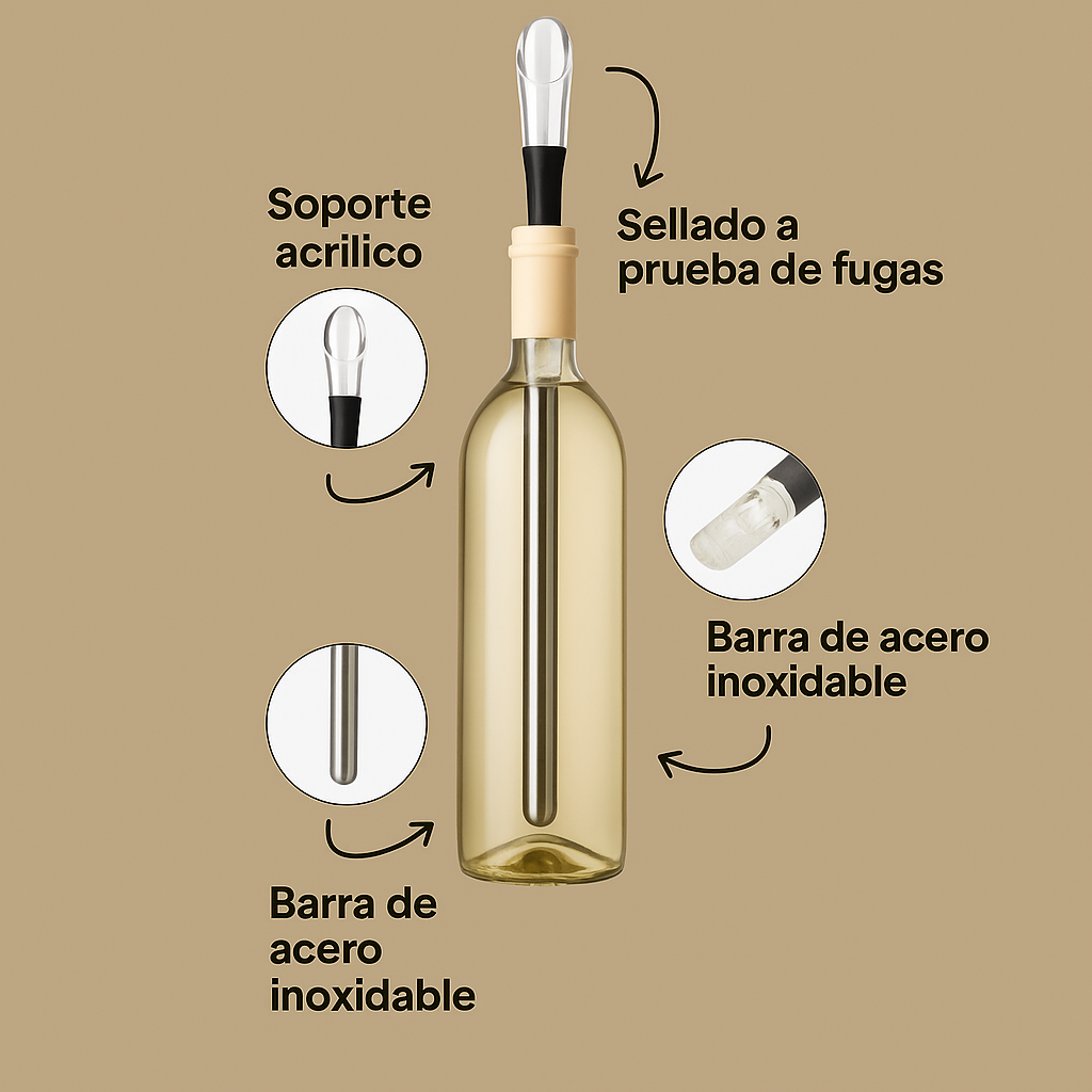 VinoChill™ | Refrigerador e Aerador de Vinho – Temperatura Perfeita Sempre 1+1 GRÁTIS