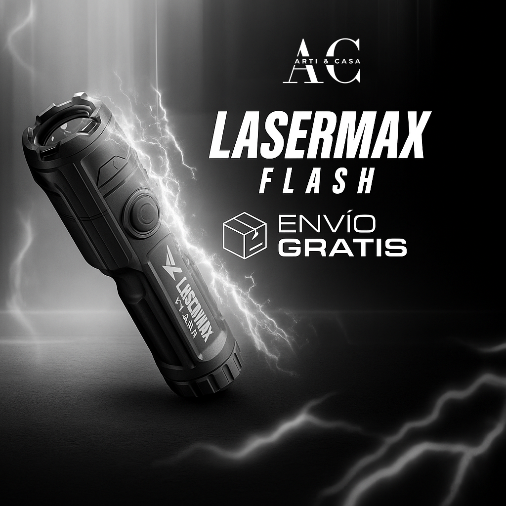 LaserMax Flash – Lanterna táctica recarregável de 10 000 lúmenes