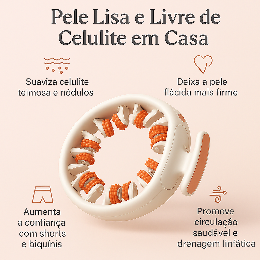 Drena Roller – Massajador Linfático para Lipedema e Celulite