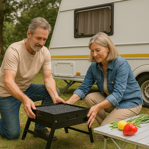 GrillMate - Churrasqueira de viagem dobrável