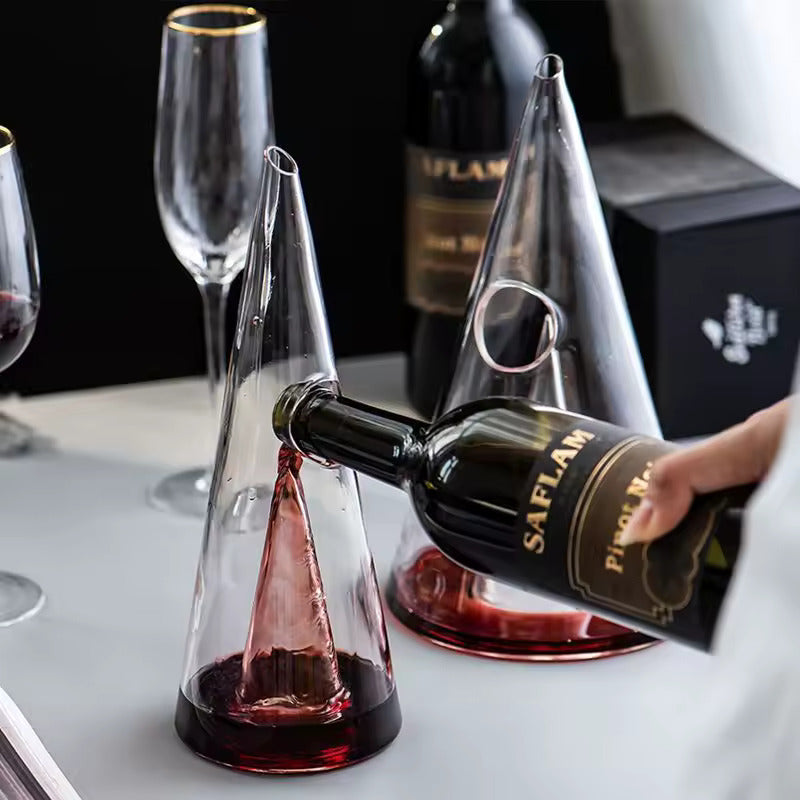 PirâmideCristal | Decantador de Vinho Transparente