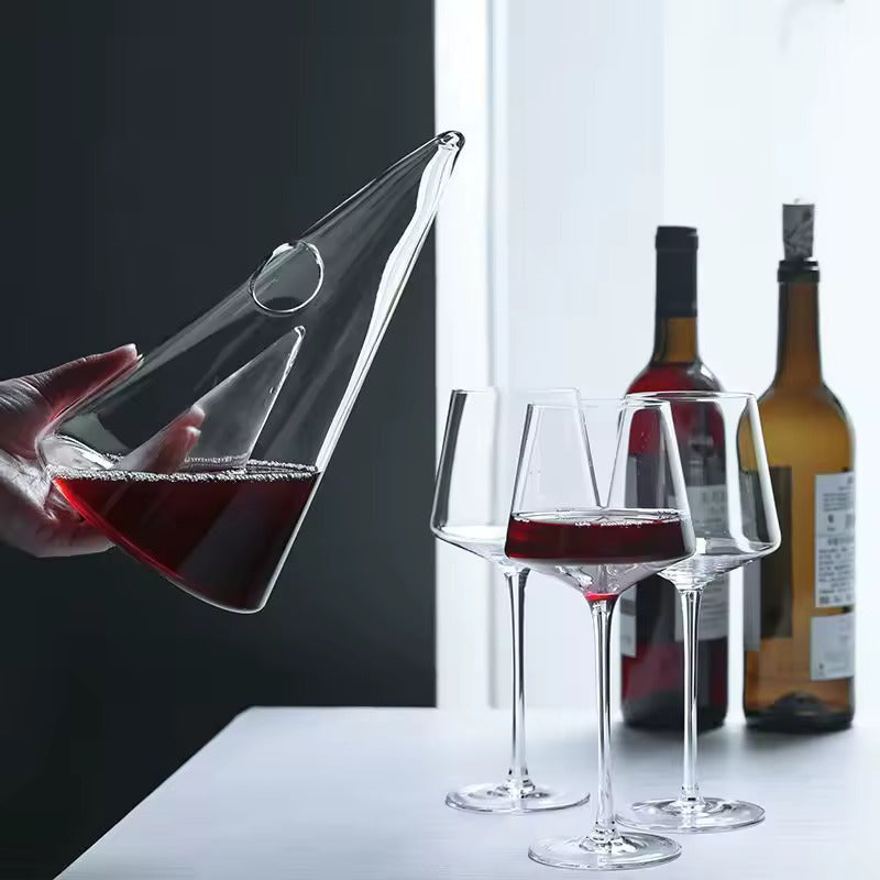 PirâmideCristal | Decantador de Vinho Transparente