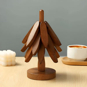 Trivetes de Madeira Dobráveis | Conjunto de 3 Peças