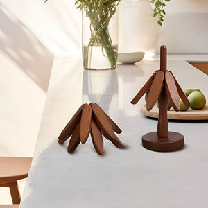 Trivetes de Madeira Dobráveis | Conjunto de 3 Peças