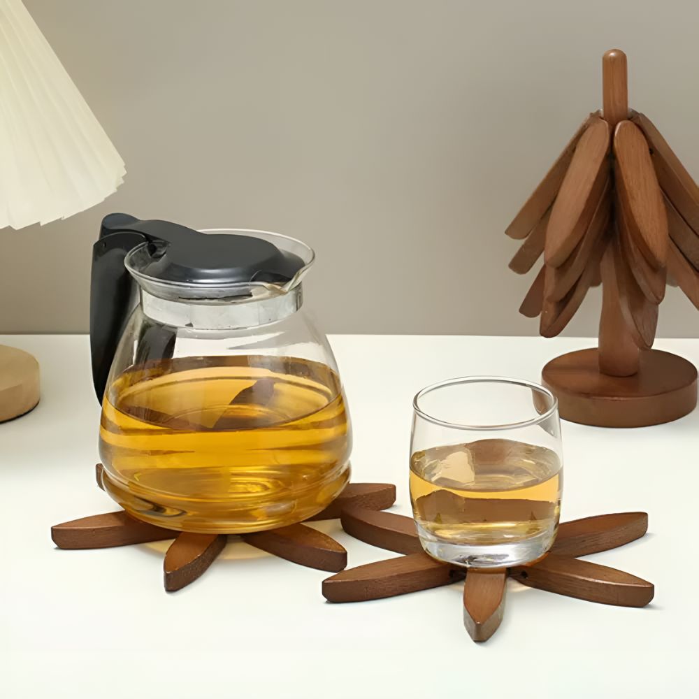 Trivetes de Madeira Dobráveis | Conjunto de 3 Peças