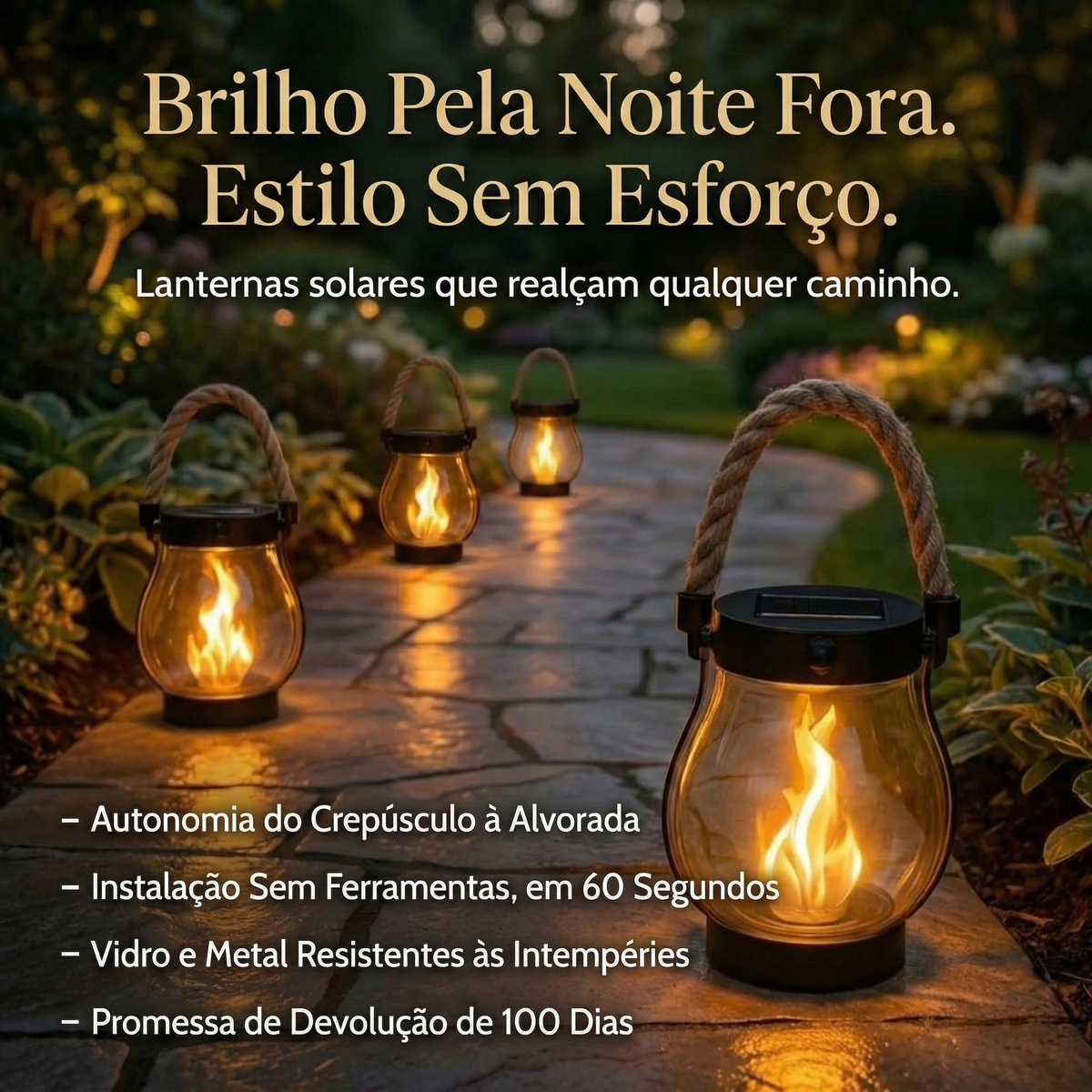 Barois | Lâmpada de Mesa Solar LED Sem fios para Exterior