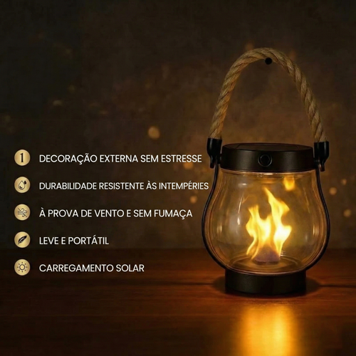 Barois | Lâmpada de Mesa Solar LED Sem fios para Exterior