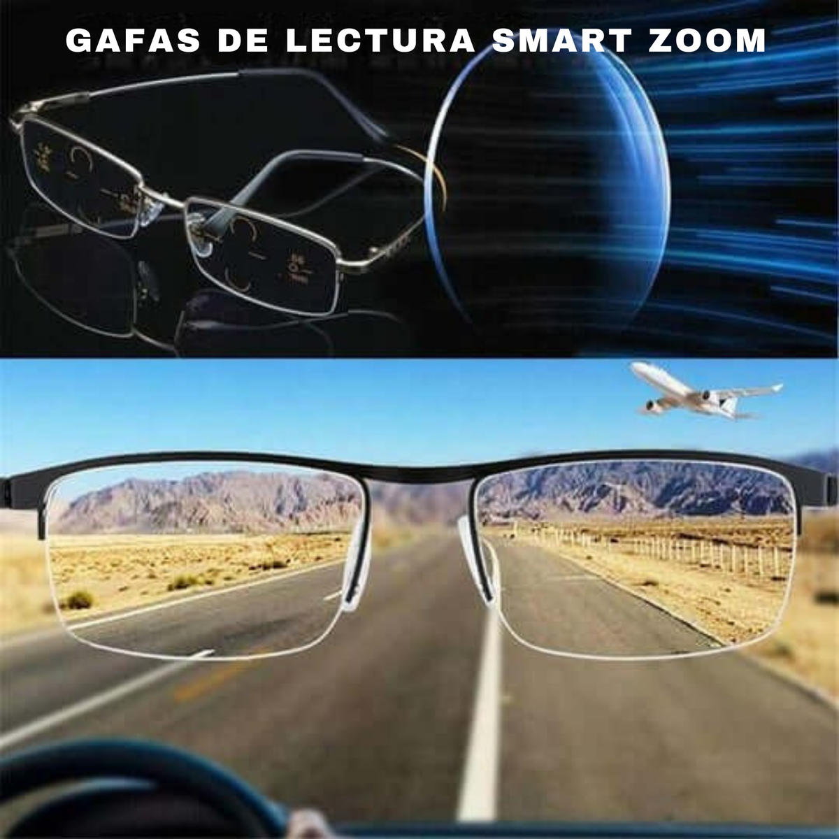 Óculos Progressivos Inteligentes com Lentes Fotocromáticas