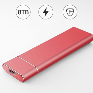 Disco Rígido Externo 8TB Portátil, Alta Velocidade
