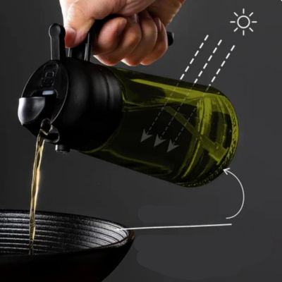 Nebulizador de chef - spray de óleo 2 em 1 + proteção UV para vidro