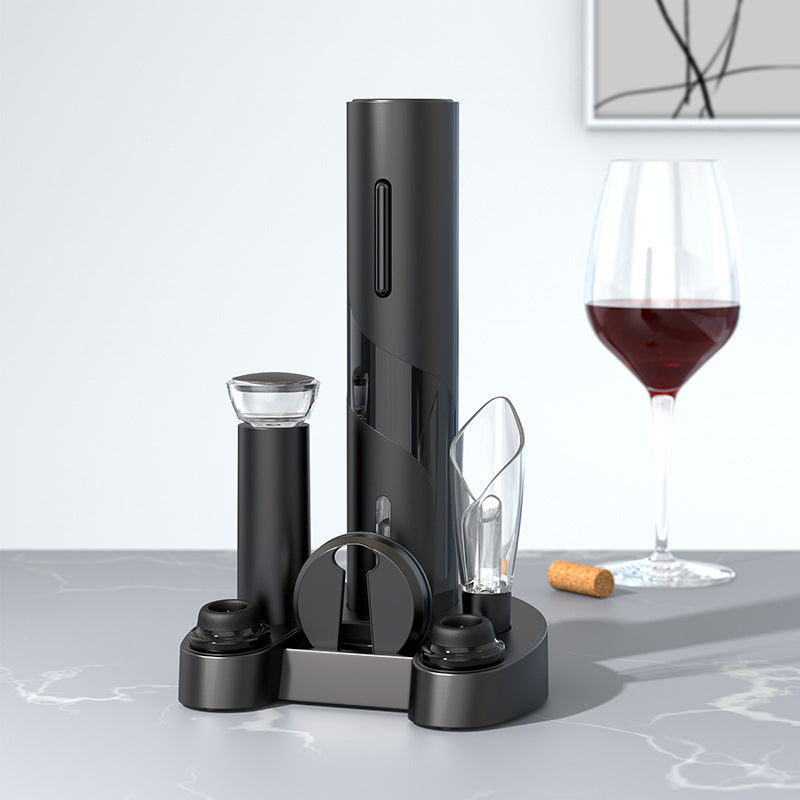 Saca-Rolhas Elétrico Automático - Abridor de Vinho Recarregável USB com Cortacápsulas