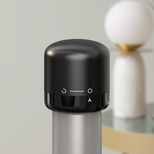 Tampão a Vácuo para Vinho e Champanhe - Selador Hermético Reutilizável Twist-Lock