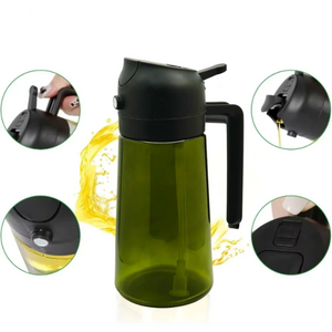 Nebulizador de chef - spray de óleo 2 em 1 + proteção UV para vidro