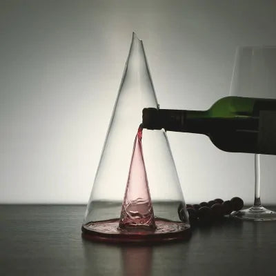 PirâmideCristal | Decantador de Vinho Transparente
