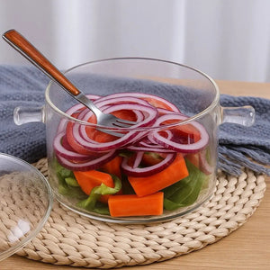 Olla de Cozinha de Vidro Miles – Olla de Sopa de Borosilicato Transparente