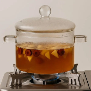 Olla de Cozinha de Vidro Miles – Olla de Sopa de Borosilicato Transparente