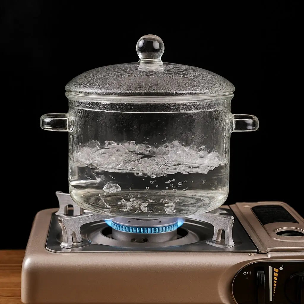 Olla de Cozinha de Vidro Miles – Olla de Sopa de Borosilicato Transparente